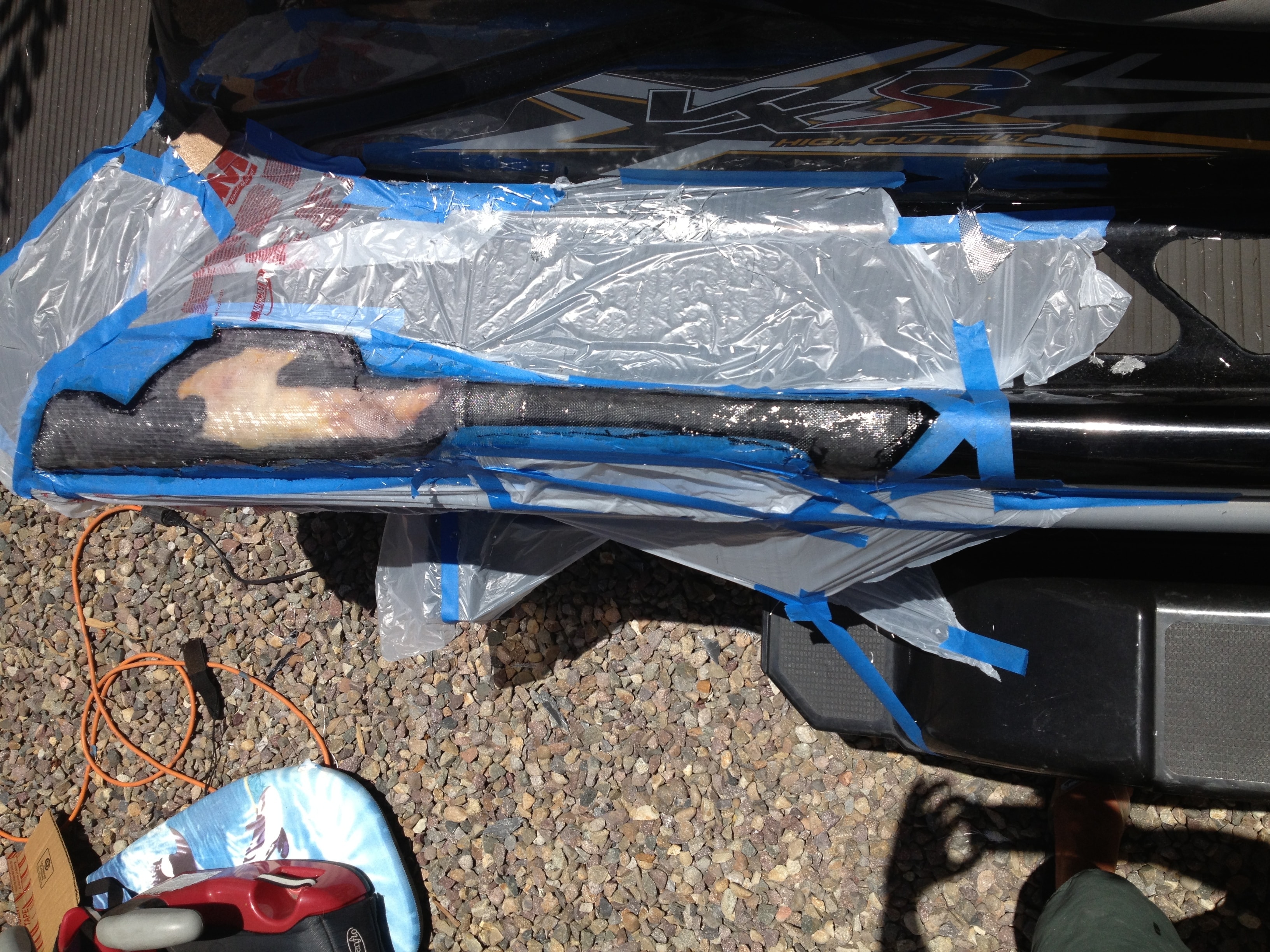 Step 8 — PWC repair sanded and faired, San Diego Yacht Repair