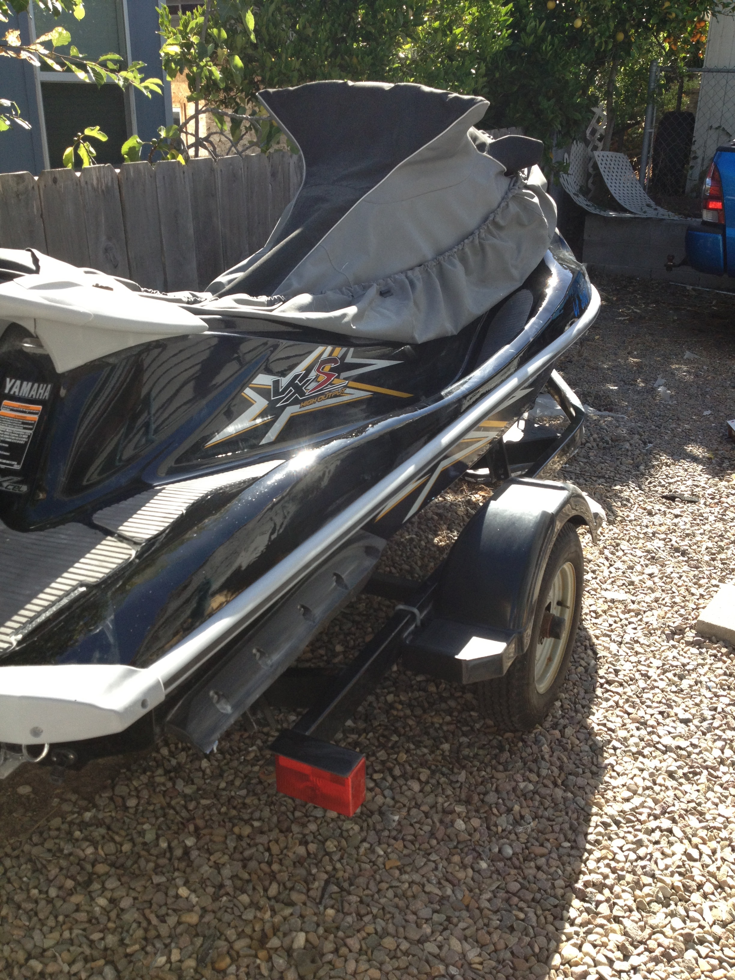 Step 11 — Yamaha PWC on trailer before repair, San Diego Yacht Repair