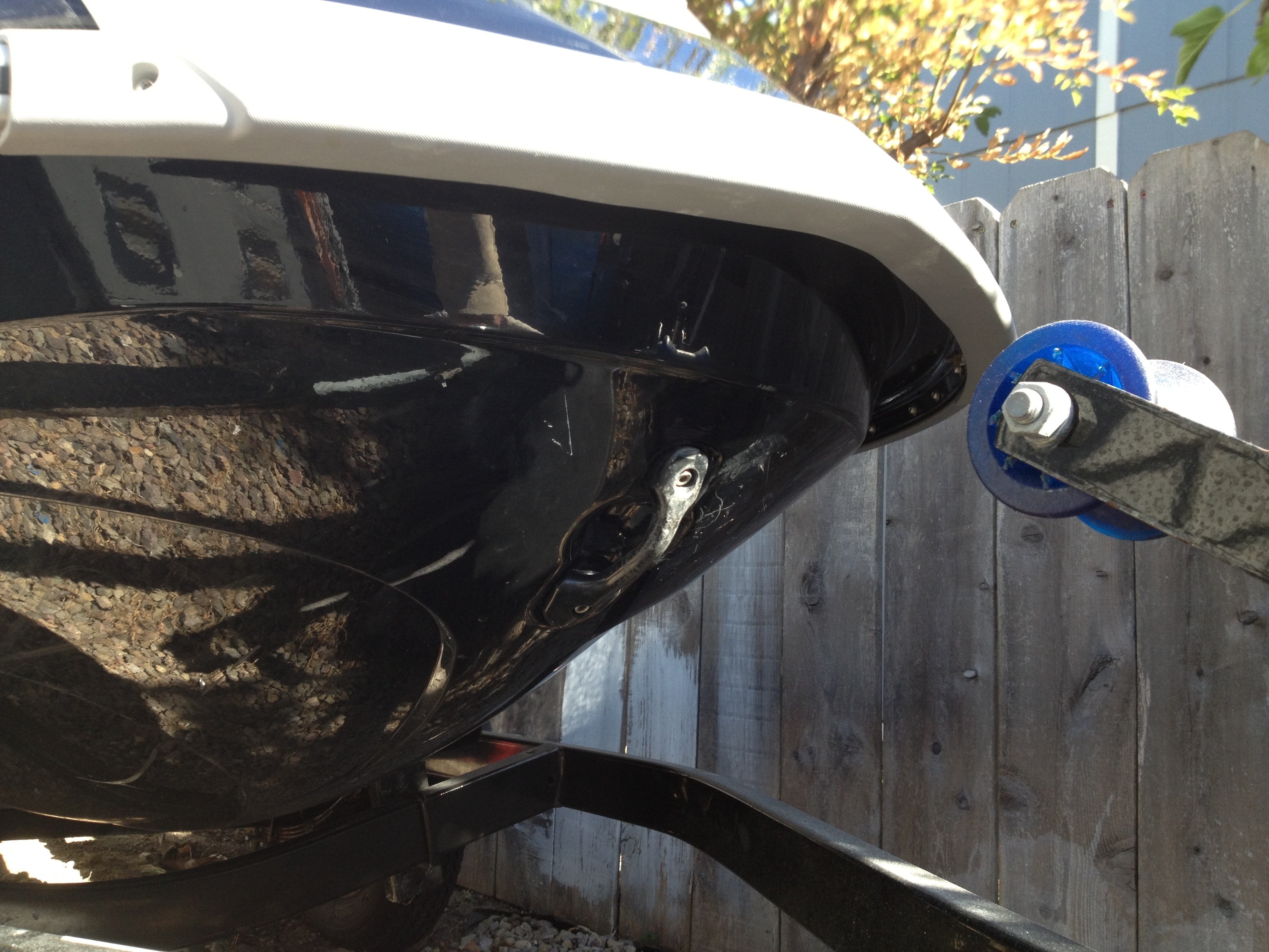 Step 15 — PWC hull underside damage, San Diego Yacht Repair