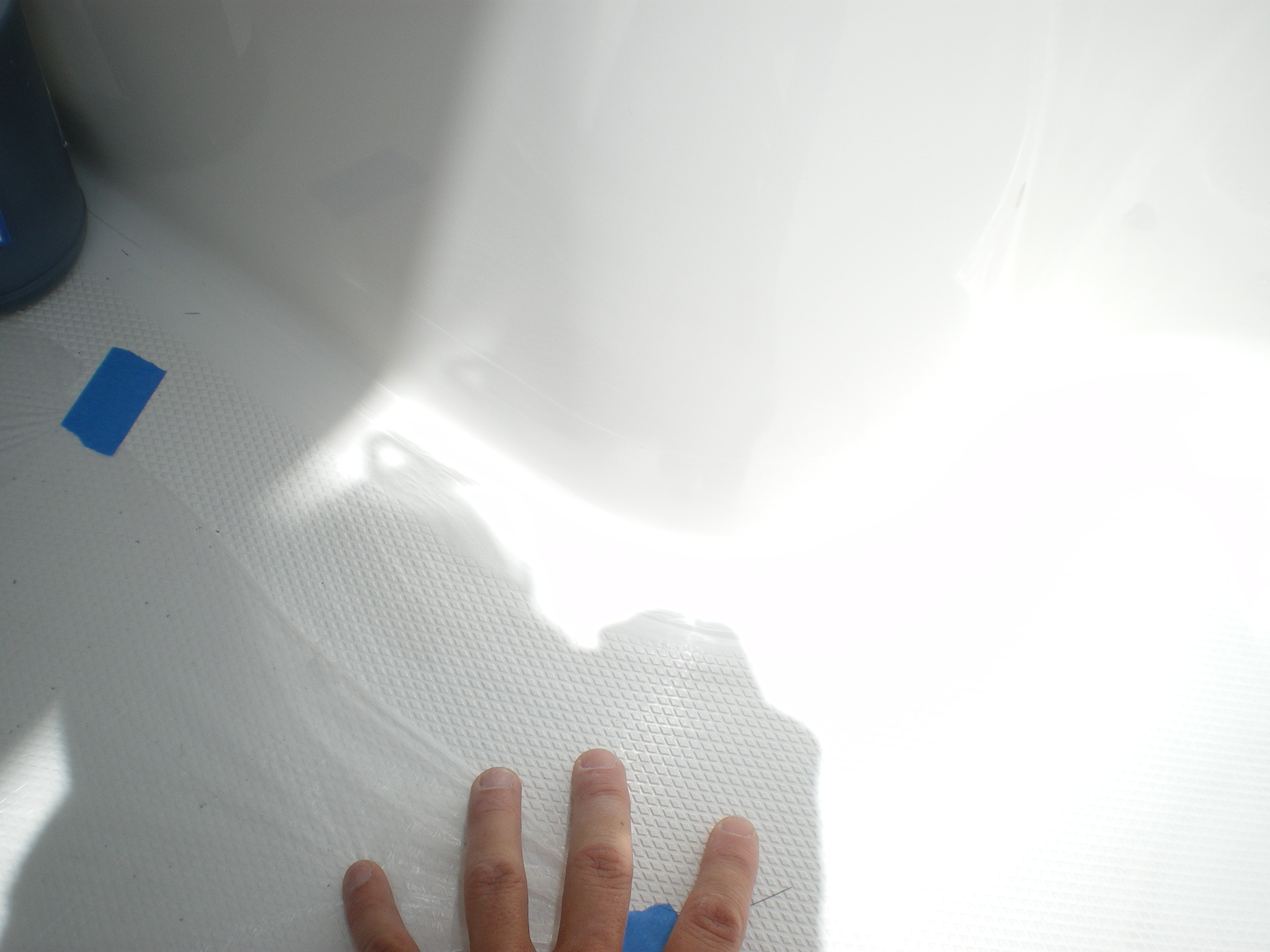 Step 5 — Finished fiberglass and gelcoat radius repair, San Diego Yacht Repair